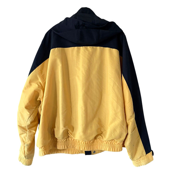 CARHARTT Workshield J105 Men's Size 2XL? Black Yellow Hooded Pockets Jacket VTG - Picture 5 of 11